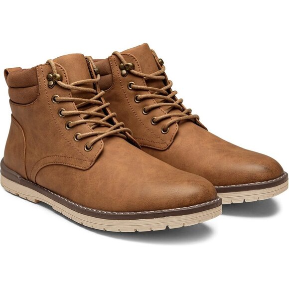 〽️Men\'s Chukka Hiking Boots Brown Waterproof Comfortable Casual Lace Up Shoes main image 7